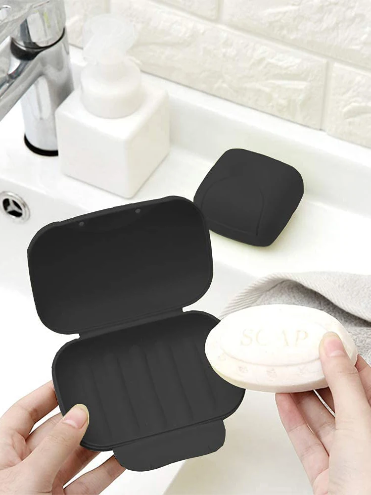 1 шт. пластиковый контейнер для мыла и с крышкой