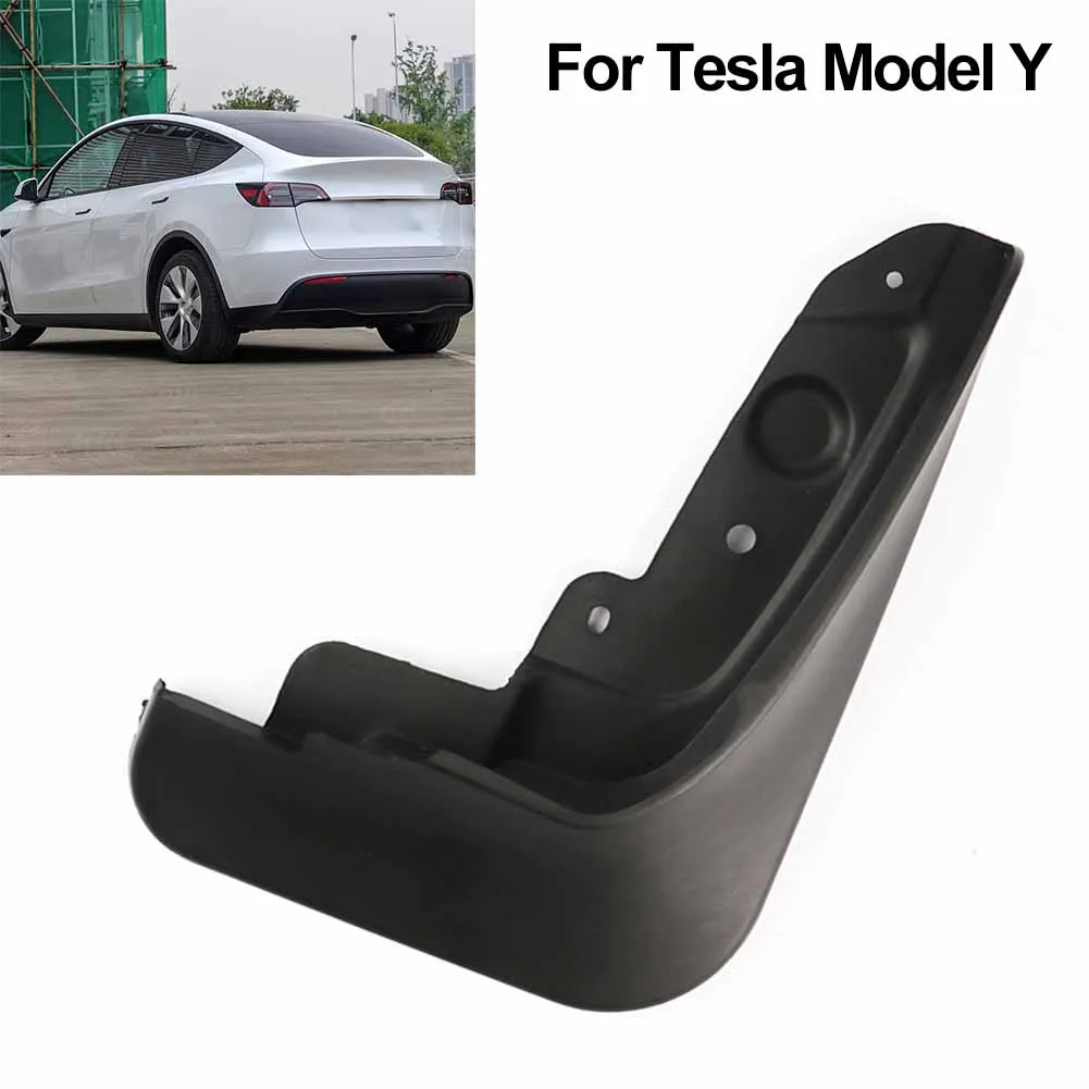 

Corrosion Fenders Splash Guards 4PCS Car Accessories Mud Front Rear W/1*Mounting Screw For Tesla Model Y 2018-2021