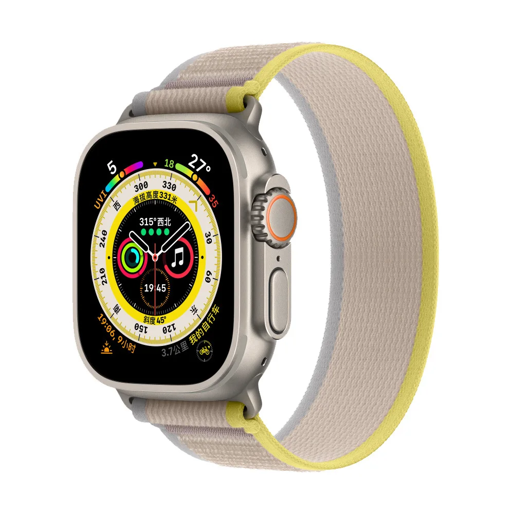 Nylon Strap For Apple Watch Series 8 Ultra Bands 45mm 49mm Sport Watchband 44 41 40 42 38mm Wristband for Iwatch 7 SE 6 5 3 2 1