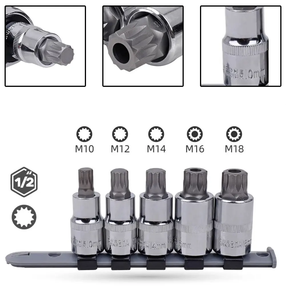 

Star Socket Torx Screwdriver Hand Repair Tools Stainless Steel Torx Bit Socket M10 M12 M14 M16 M 18 Screwdrivers Bit Driver