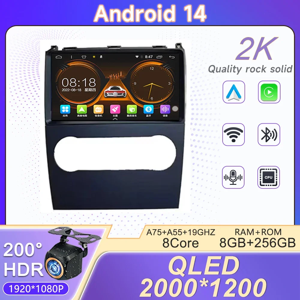 Android 14 для Mercedes Benz B200 A B Class W169 A160 A180 A200 A220 2009-2012 GPS Автомобильное радио