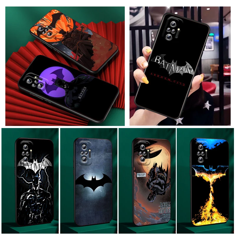 

Batman Superhero Fashion Art Phone Case For Xiaomi Redmi Note 12 11E 11S 11 11T 10 10S 9 9T 9S 8 8T Pro Plus 5G Black Cover