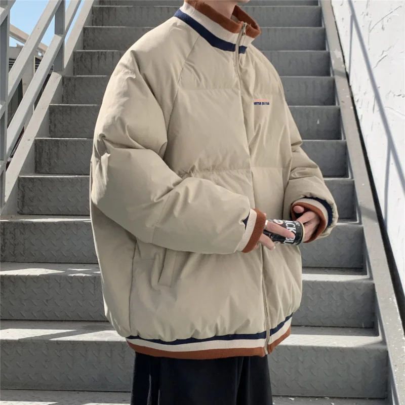 

YASUGUOJI New 2022 Thicken Warm Winter Jacket Men Fashion Stand Collar Puffer Jacket Plus Size 5xl Loose Mens Jackets and Coats