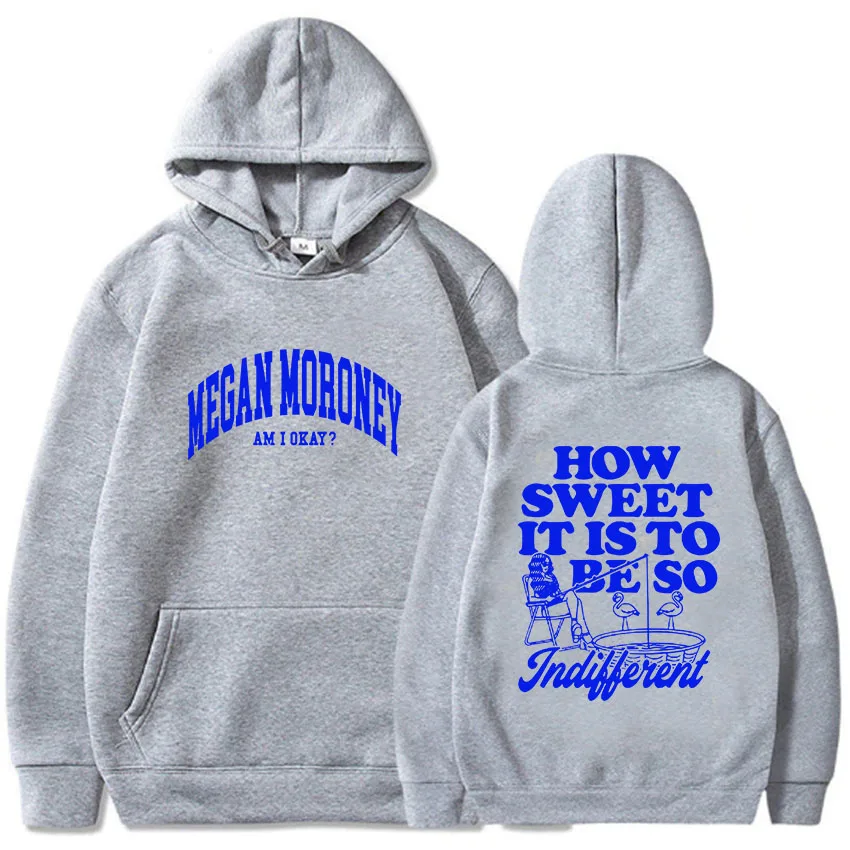 Толстовка мужская зимняя с капюшоном принтом Меган моруни я в порядке