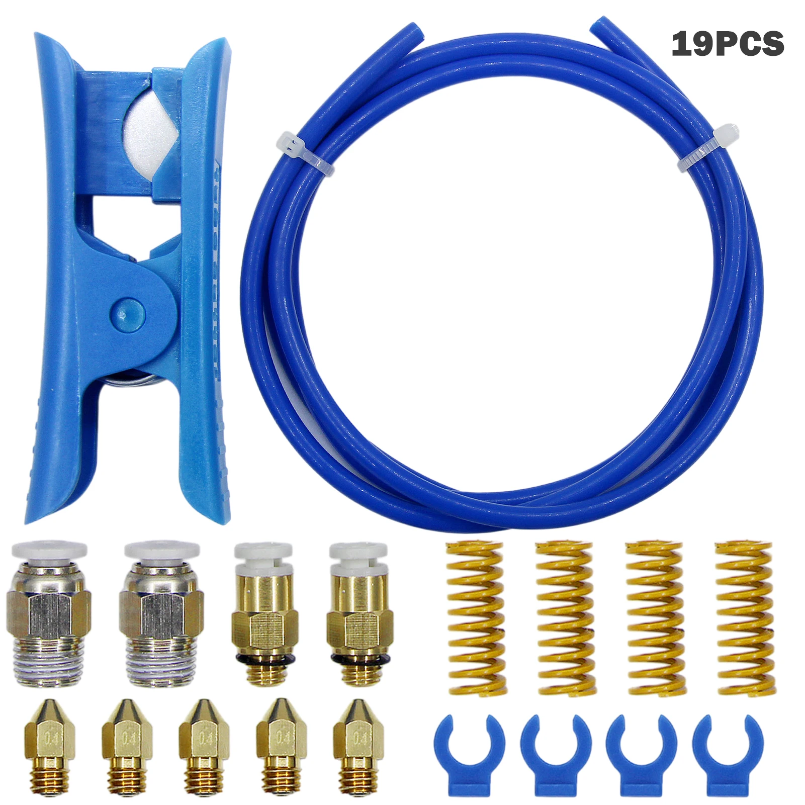 

Safe Cutter Helpful Parts PTFE Tubing Durable Convenient Nozzles 3d Printer Tool Kit Work Smoother Nails Springs Wear-resistant