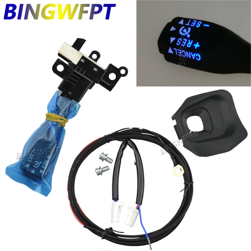 

84632-34011 45186-0G030-C0 для Toyota Land Cruiser Prado 150 2011-2016, крышка колеса, комплект переключателя круиз-контроля с подсветкой