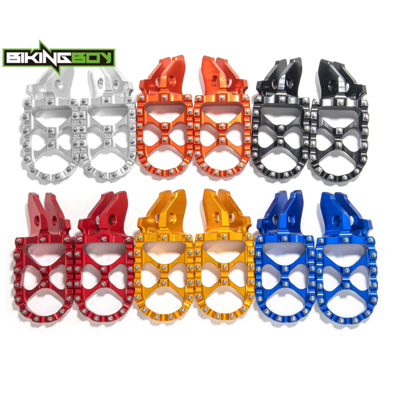 Фото Широкие подножки BIKINGBOY, подножки для Surron Ultra Bee Sur-ron UB, подножки для электрического велосипеда, педали из алюминиевого сплава MX №1