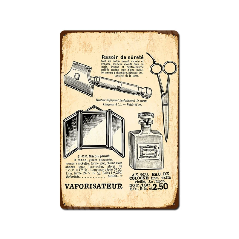 Винтажные вырезы Бляшка потертый шик металлические жестяные знаки декор для