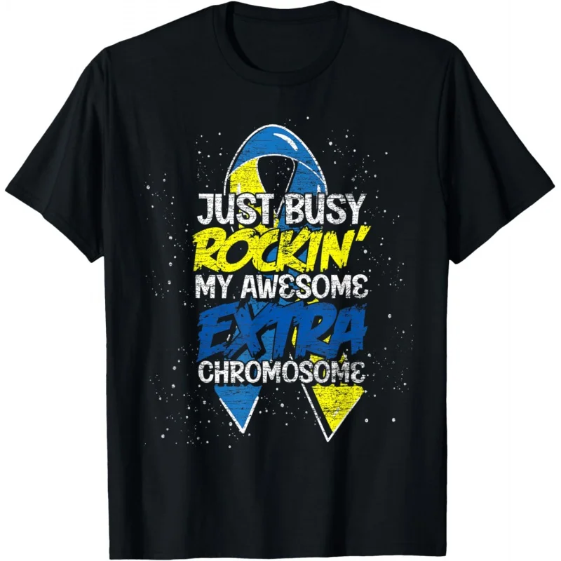 Мужская и женская универсальная футболка с короткими рукавами принтом Хромосома