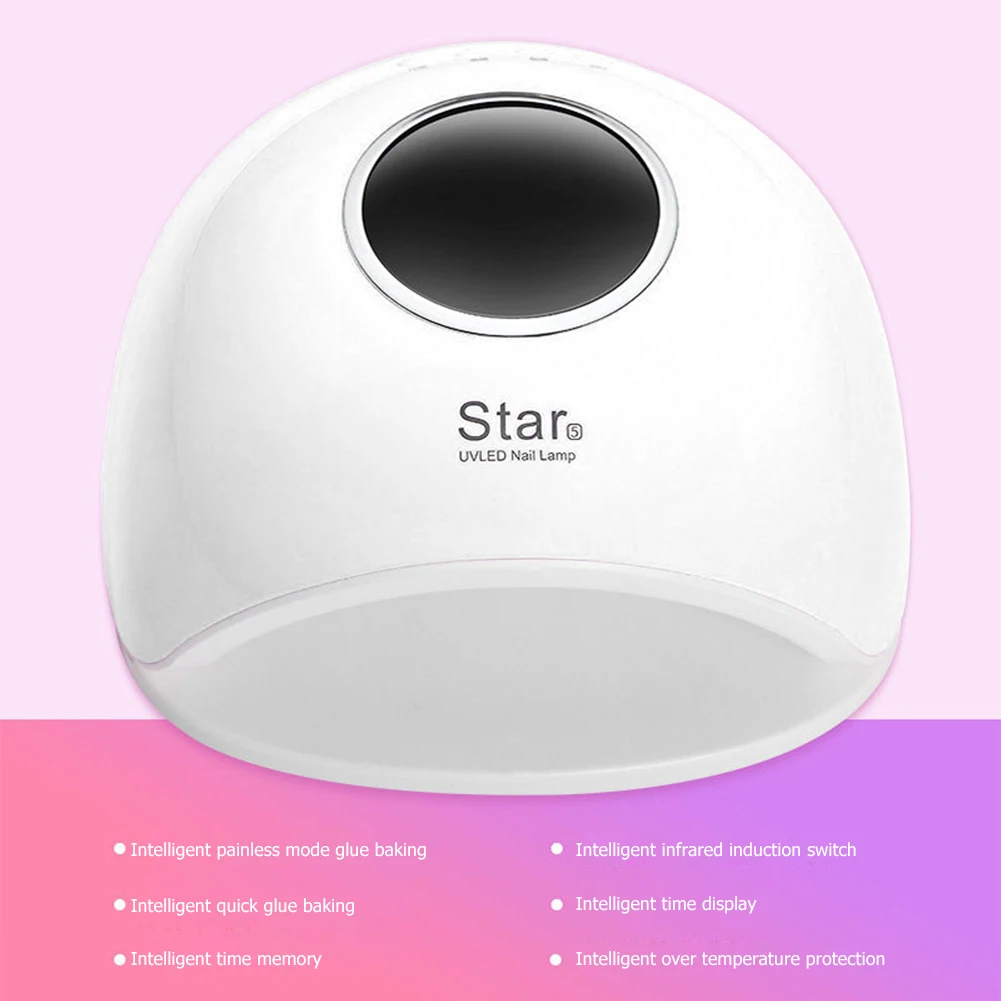

Intelligent UV Ice Lamp Auto Sensor LED Lamp Nail Dryer for Quick Drying Polish Phototherapy Plastic LED Heating Lamp
