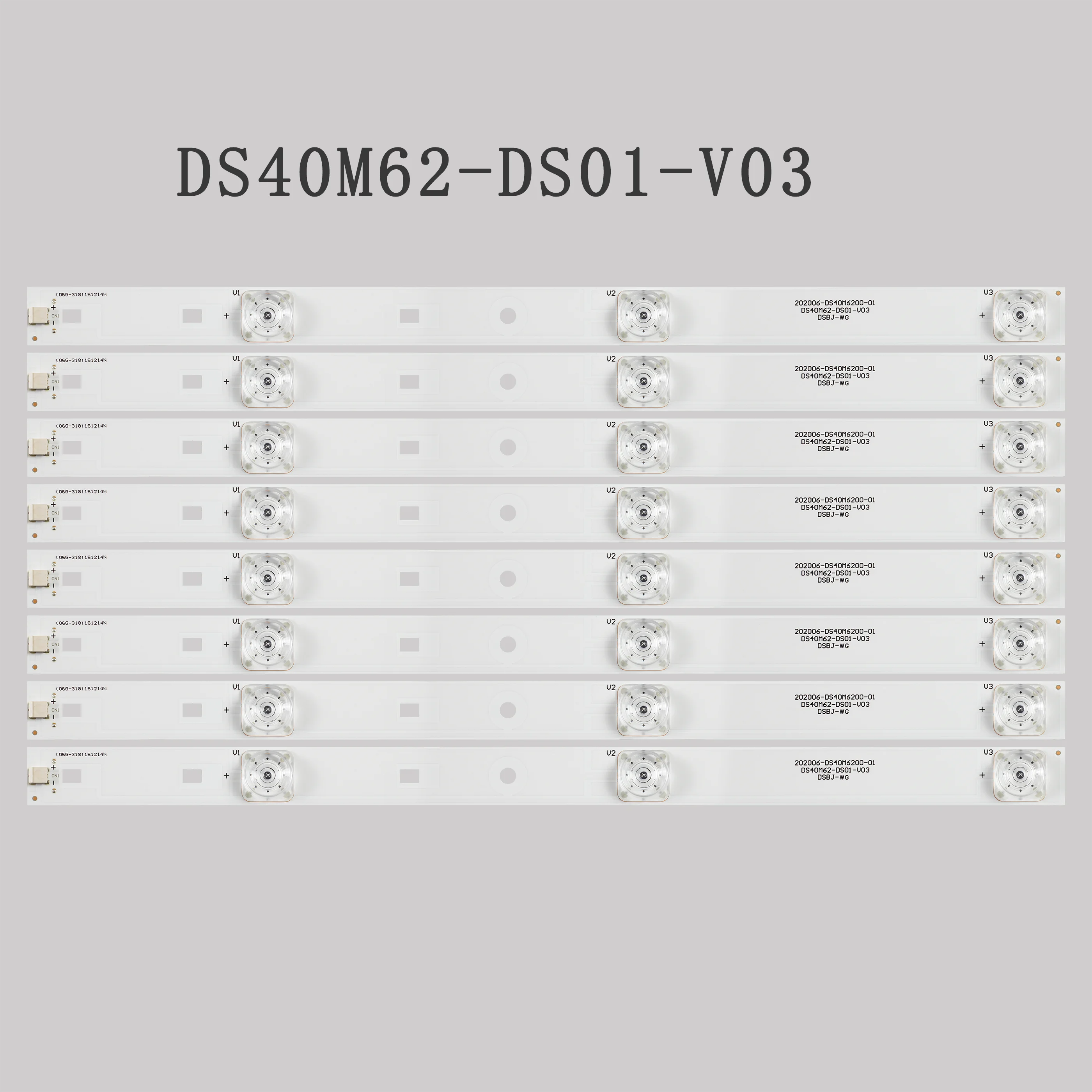 

3v LED backlight strip for DS40M62-DS01-V03 202006-DS40M6200 40X 40A17C B40C61 40R4