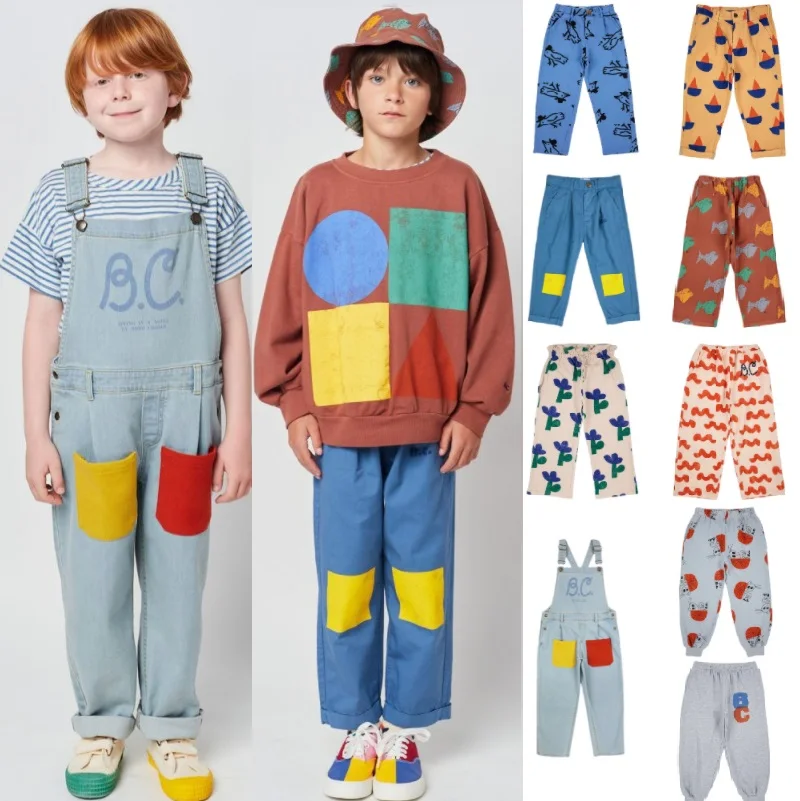 Children's Trousers 2023 Spring And Summer New Cartoon Boy Denim Skirt High Quality Fashion Casual Trousers Children's Clothing