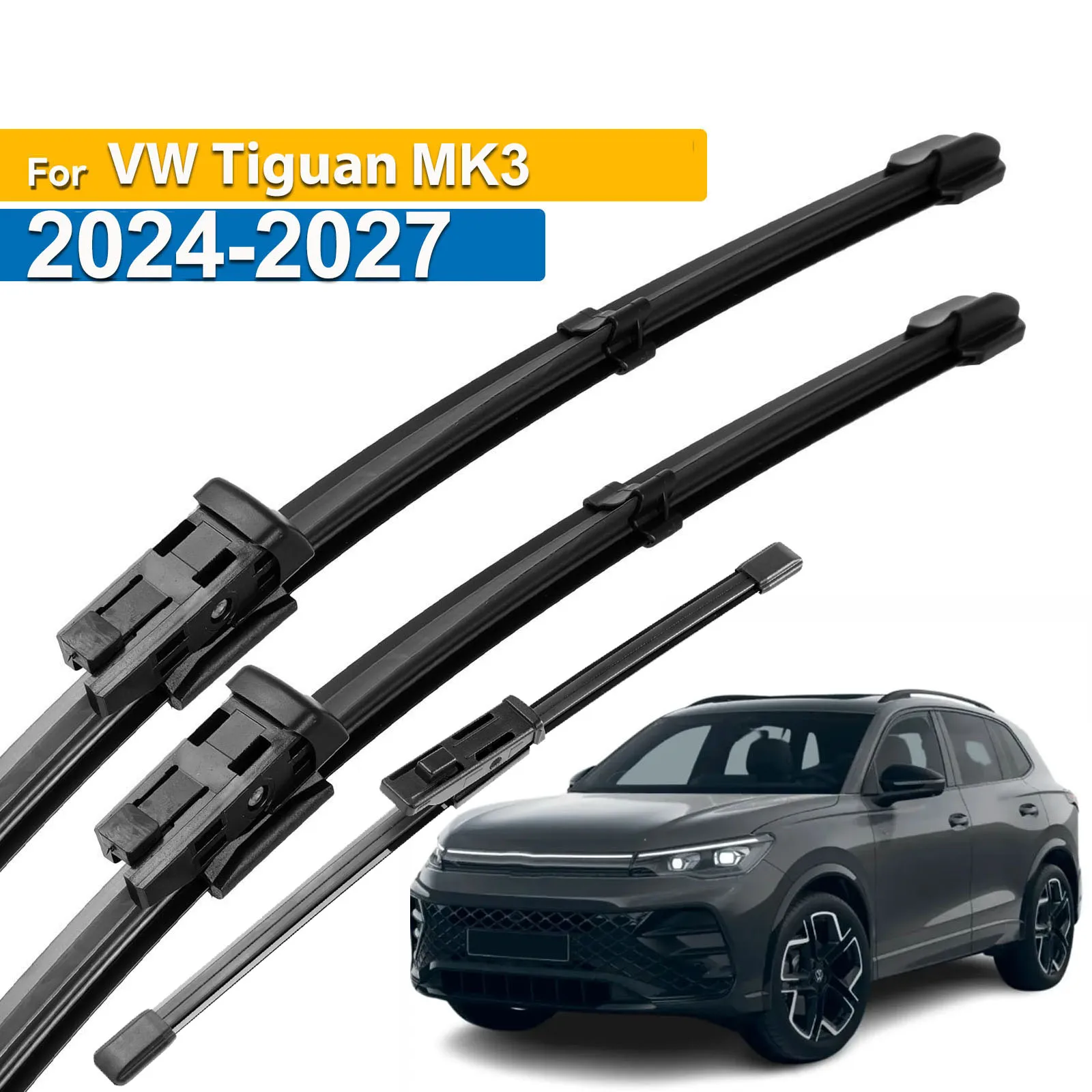 

Комплект щеток стеклоочистителя Erick's Wiper LHD для VW Tiguan MK3 2024-2027, щетки для лобового стекла 26 "+ 21" + 12"