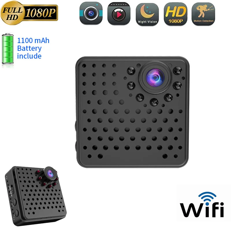 

1080P HD Secret ip cam WiFi Home Security Micro Cam AP/P2P Night Vision Motion Detection Hotspot Camera Suport Hidden TF Card