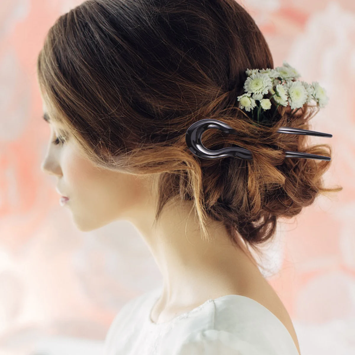 

3Pcs Classical Hair Clip Hairpin U Shape Hair Fork Hairstyle DIY for Performance