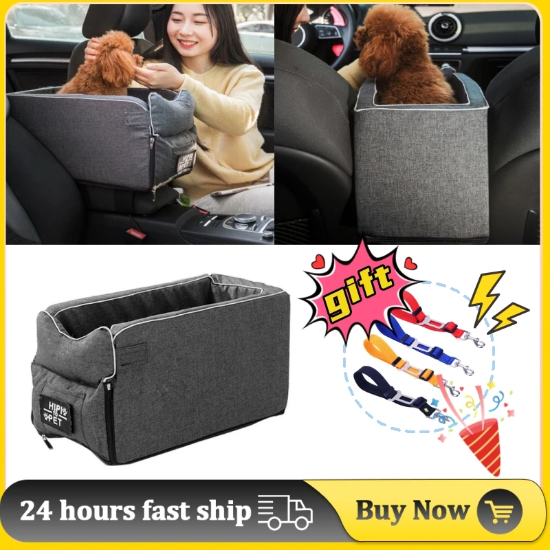 

Portable Pet Seat Dog Bed Cat Transport Nest Car Safety Dog Seat Bag Basket Pet Supplies Car Travel Accessories Dog Accessories