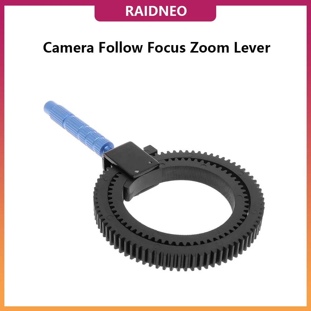 Camera Follow Focus Zoom Lever Adjustable Manual Flexible Focus Gear Ring Belt with Aluminum Alloy Grip For DSLR SLR Camcorder