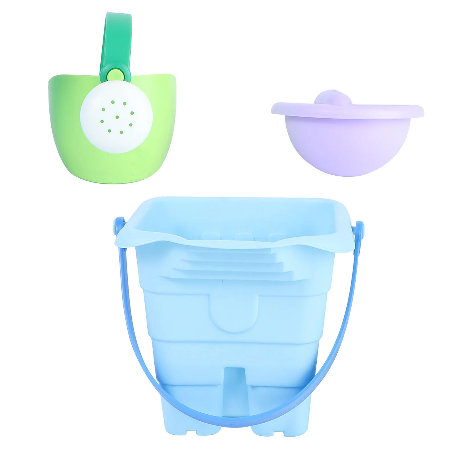 

3pcs Children Beach Toys Sand Playing Toys Sand Bucket Interesting Beach Toys