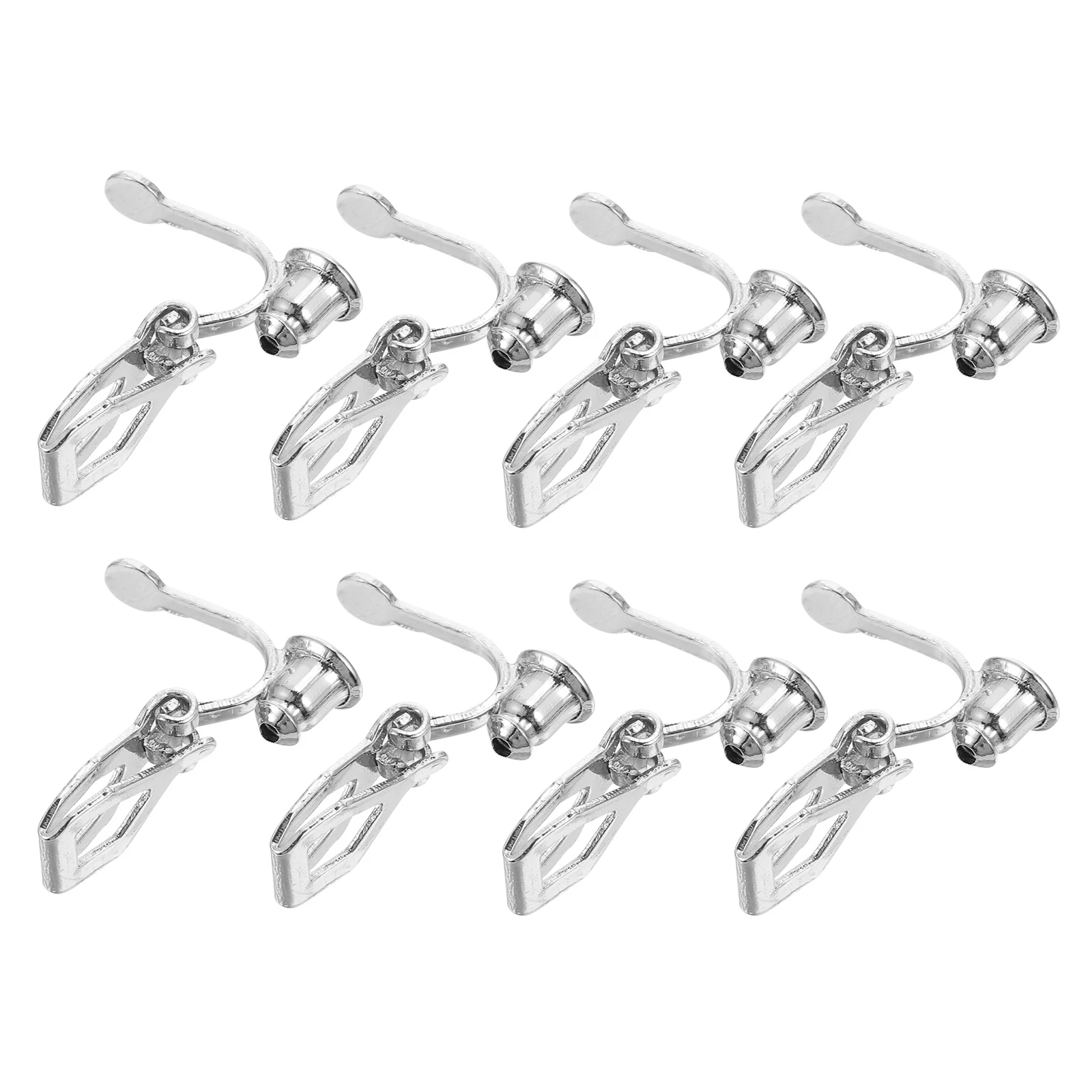 

Non Pierced Ear Hooptriangular Clips Adapter Post Earrings Women Making Supplies Pinlock