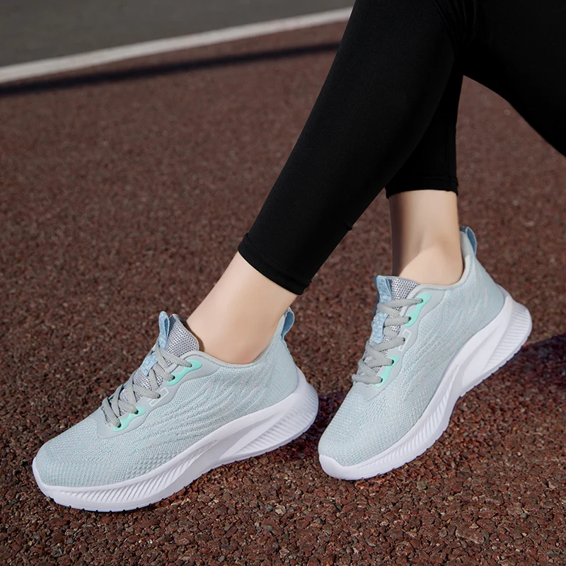 2023 Women's Running Shoes Outdoor Breathable Women's Running Shoes Fitness Color Walking Sports Shoes Women