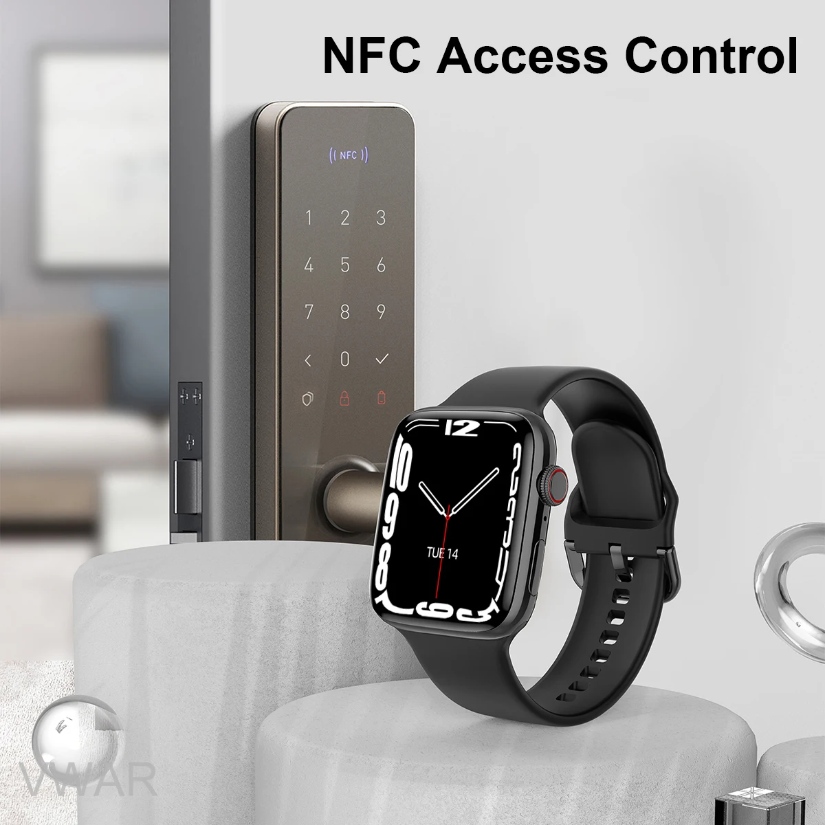 Смарт-часы iwo DT7 MAX для мужчин и женщин с функцией Bluetooth GPS-трекером безграничным