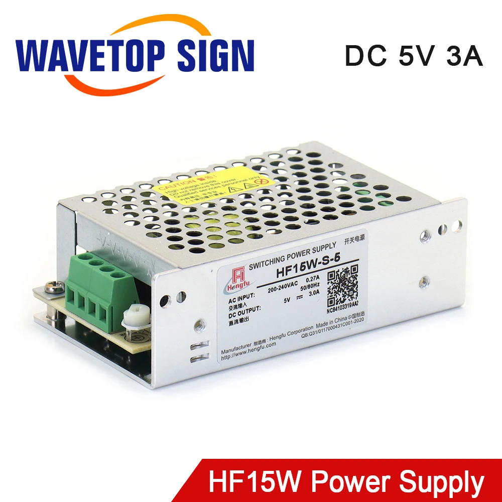 Блок питания WaveTopSign HF15W-S-5, 5 В, 3 А, 15 Вт