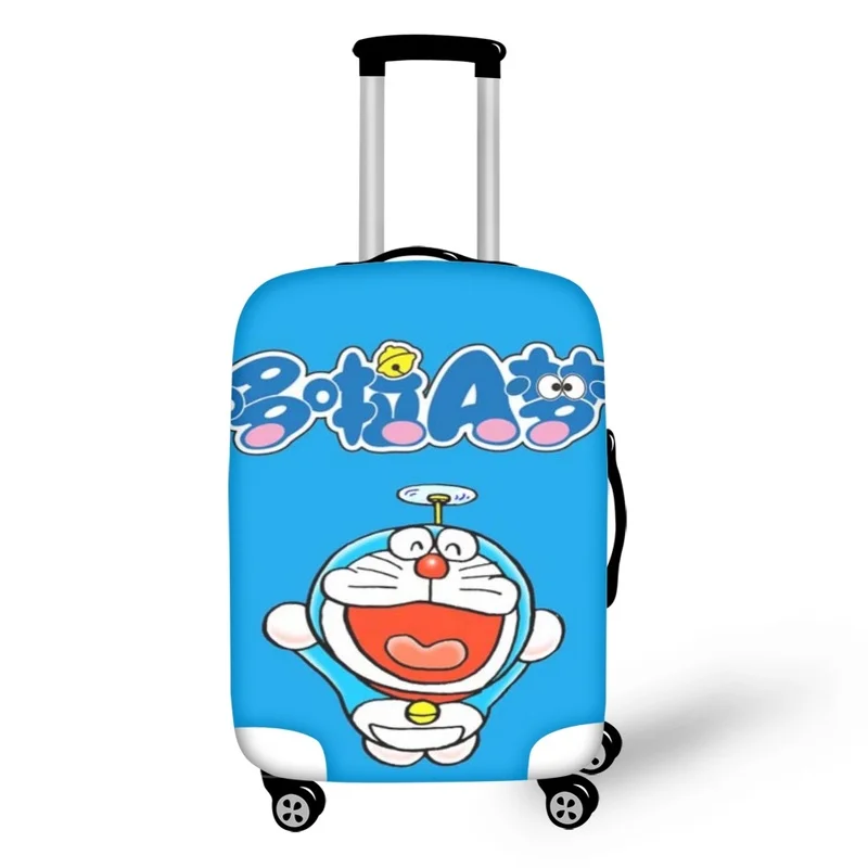 2023 Fashion Doraemon Manga Anime Print Luggage Protective Dust Covers Elastic Waterproof 18-32inch Suitcase Travel Accessories