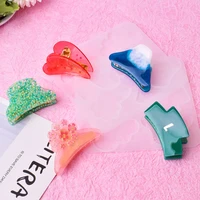 silicone resin molds diy hair pin jewelry casting mold for hairpin pendant making hair clip hanging ornaments for epoxy resin