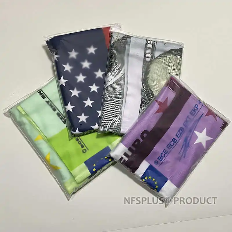 Пляжное полотенце из микрофибры 70x140 см 100 500 евро доллар Флаг США Великобритания