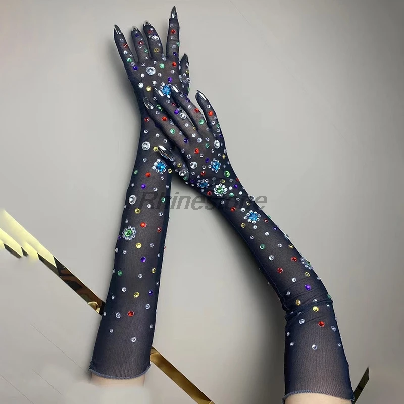 Привлекательные сетчатые кристаллы аксессуары для вождения и ужина Элегантные