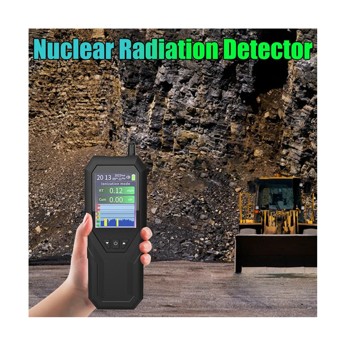 Счетчик Гейгера детектор ядерного излучения дозиметр черный удлинение