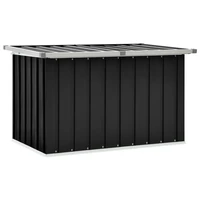 patio storage box galvanised steel plastic outdoor storage cabinet courtyard decoration anthracite 109x67x65 cm