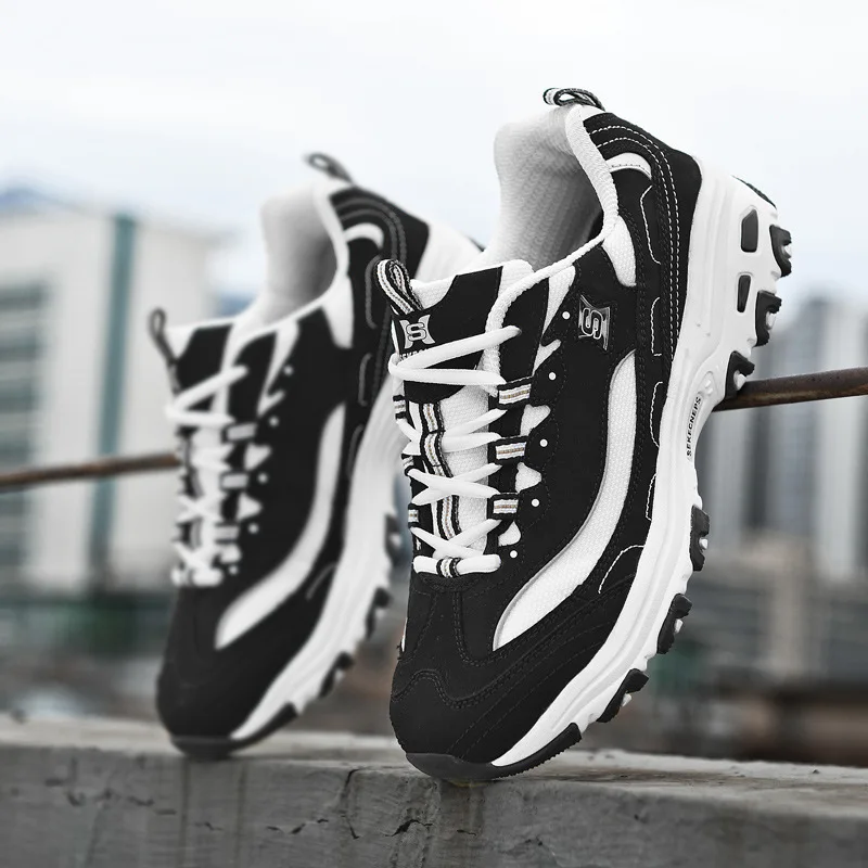 Men's And Women's Fashion Casual Sports Shoes Large Size Couple Panda Daddy Shoes High Breathable Outdoor Running Training Shoes