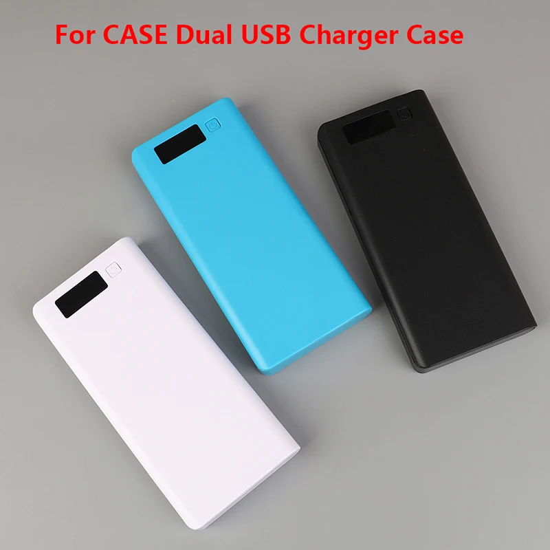 

8x 18650 Batteries DIY Power- Bank Box Holder for CASE Dual USB Charger for w/ LED Light (No Batteries)