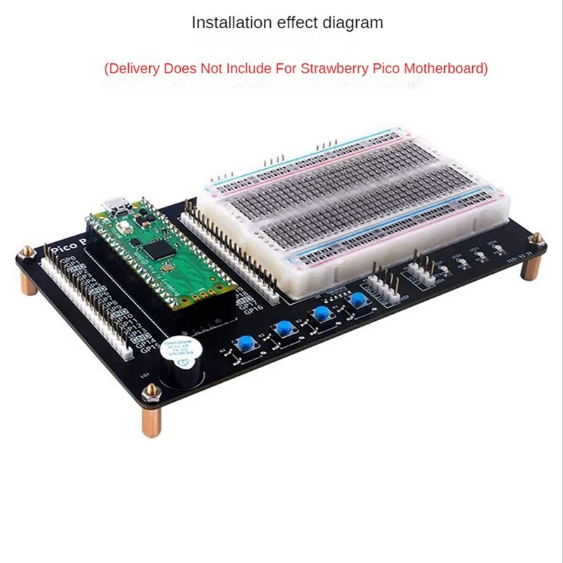 

For Raspberry Pi Pico Bread Board Development Kit Experimental Learning Expansion Board DIY Kit Black Convenient Accessories