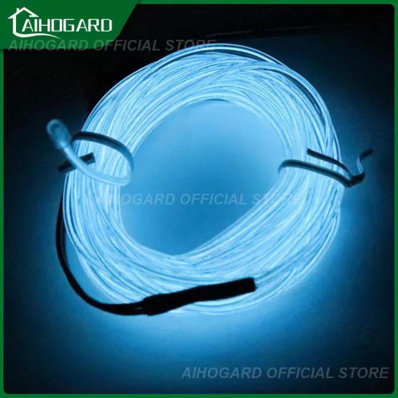 Portable Decorative Fluorescent Tape Durable Glow El Wire Neon Cable 3v Luminous Line Car Accessories Aa Battery Led Strip Lamp