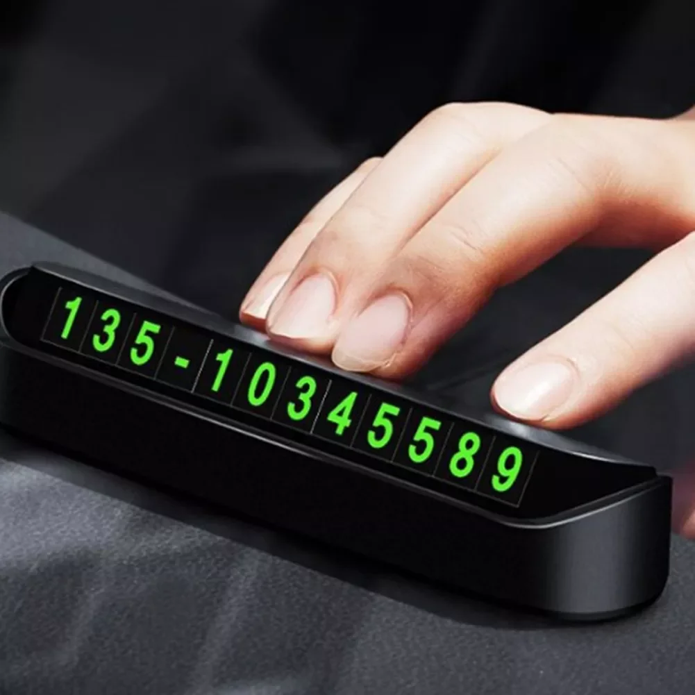 

Car Temporary Parking Card Phone Number Plate Telephone Number Display Holder Car Parking Card Dashboard Car Sticker