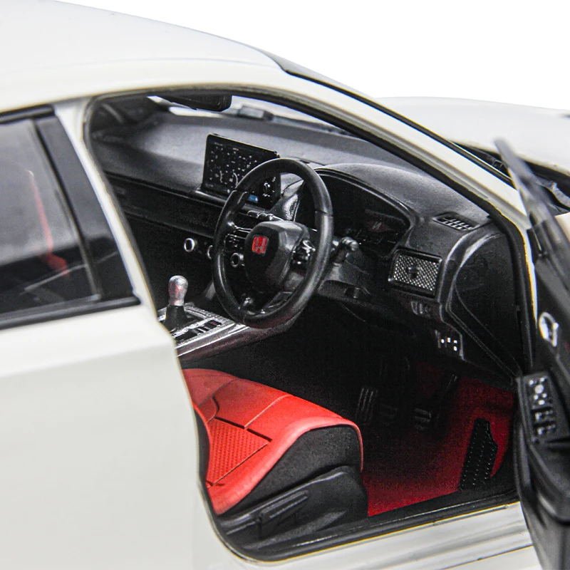 Литые автомобили 1:18 Honda Civic Тип R FL5 2023 гоночные модели автомобилей миниатюрные