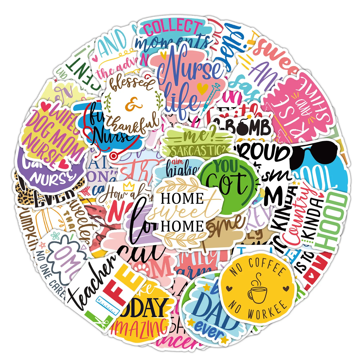 

10/30/50 шт., декоративные фразы