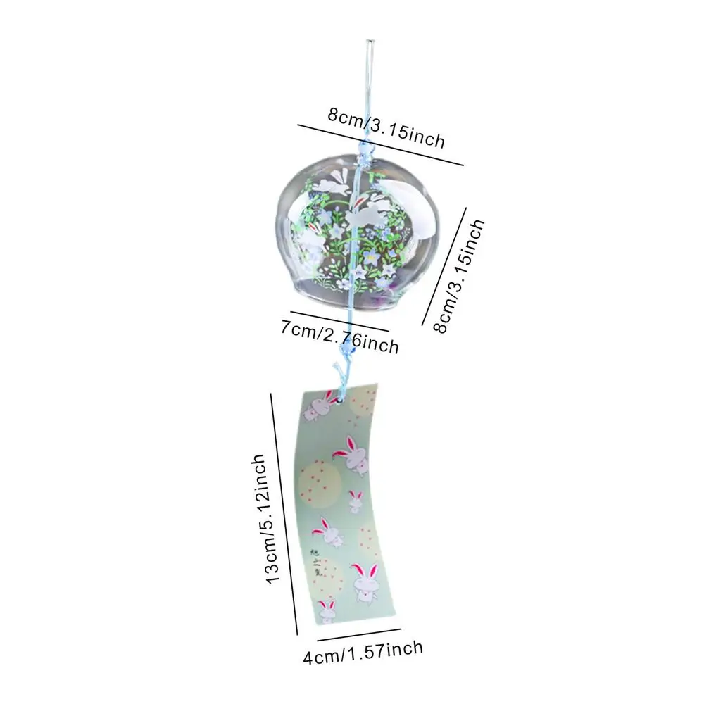 Японские стеклянные цветочные колокольчики