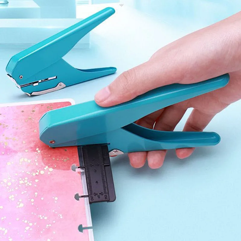 

1pc Creative Mushroom Hole Puncher DIY Paper Cutter T-type Puncher Loose Leaf Paper-cut Punching Machine Offices School Supplies