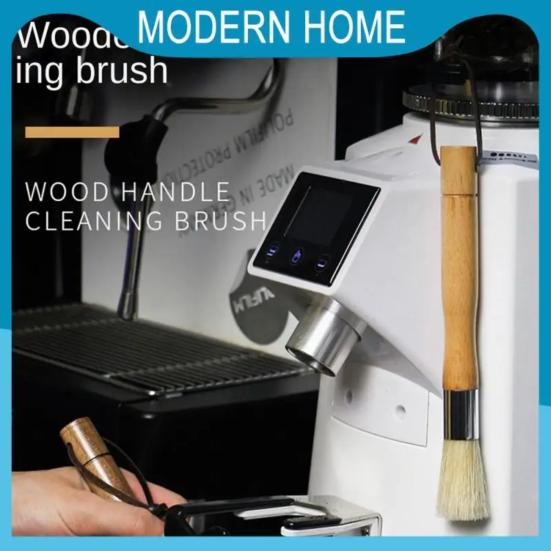 

Solid Wood Brush Coffee Dust Cleaning Brush Soft And Delicate Grasp Comfort Cleaning Tool Fine Texture Safety And Health Durable