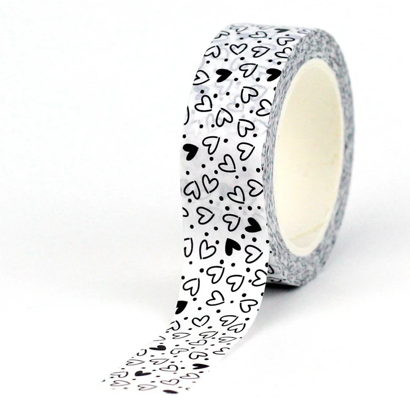 

Декоративная лента GREATHOPE WASHI TAPE с сердечками