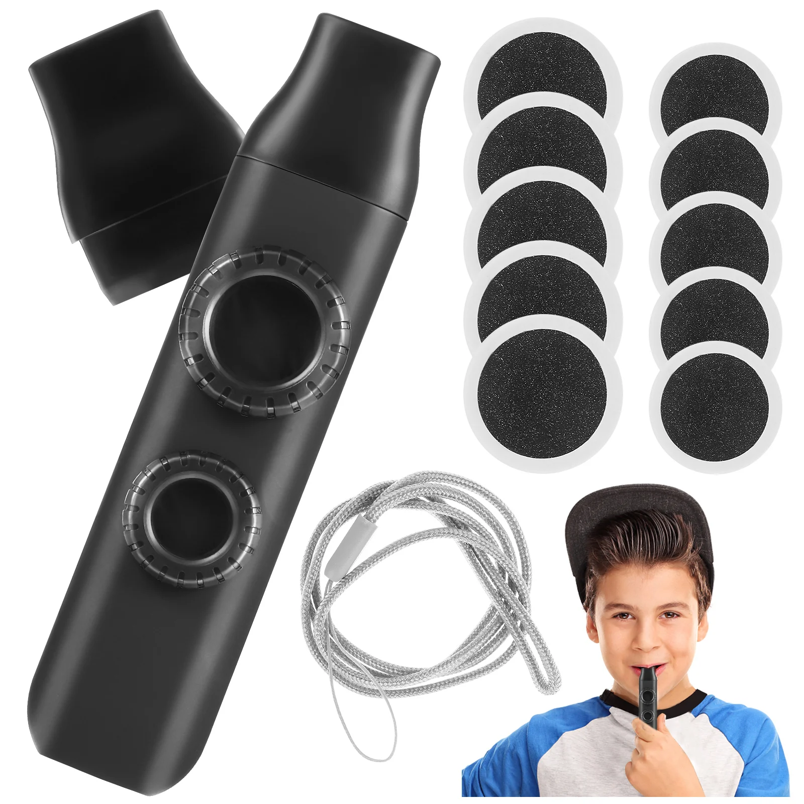 

Music Instruments Adults Double Hole Kazoo Kazoos Accompaniment Parties Musical Abs Child Rare