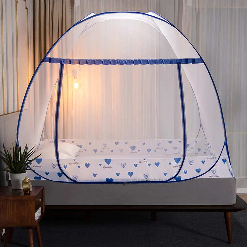 Folding Mosquito Net Portable Automatic Pop Up Mosquito Net Collapsible Bunk Breathable Mosquitos Nets Tent Home Bedroom Decor