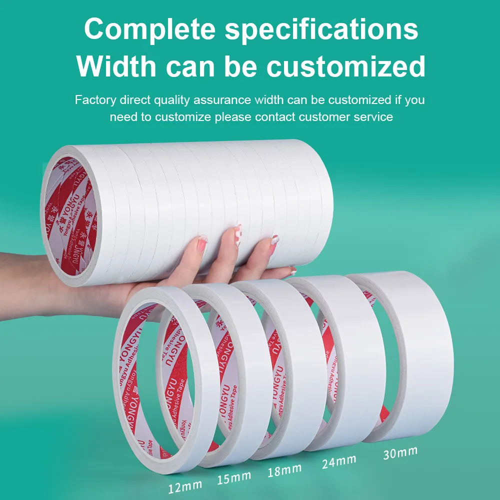 

Обычная двусторонняя лента, прочная клейкая ультратонкая ручная отрывная канцелярская принадлежность для офиса и студентов, декоративные предметы