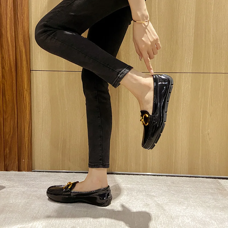 Ranbetty Women's Cow Leather Casual Penny Loafers Ladies Moccasins Soft Casual Walking Driving Comfort Slip-On Fashion Boat Shoe