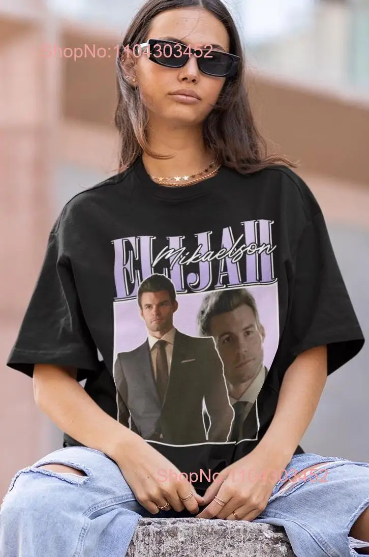 Винтажная футболка Elijah Mikaelson 90-х годов с длинными или короткими рукавами