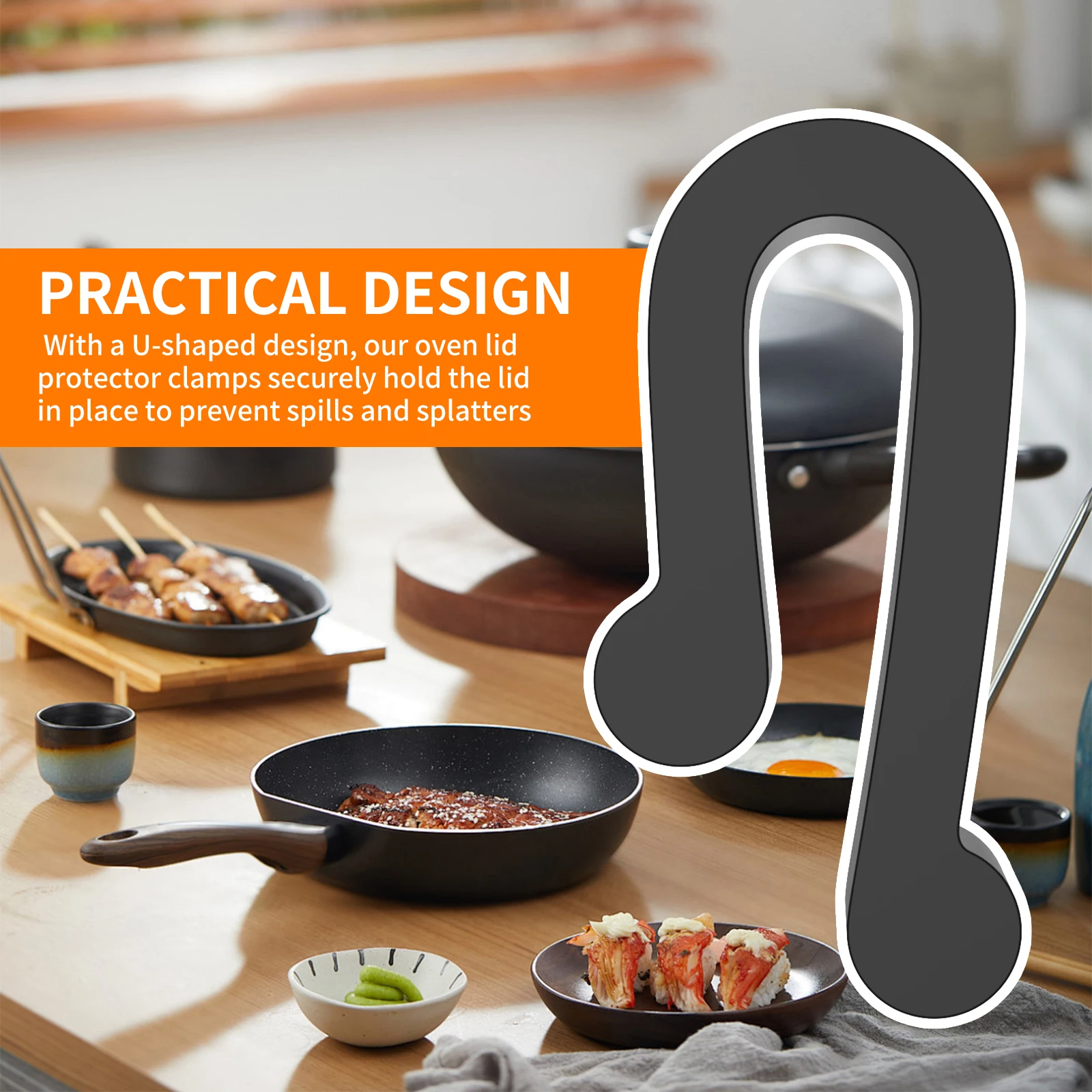 8 шт. зажимы для защиты крышки духовки силиконовые U-образный сменный зажим гибкий