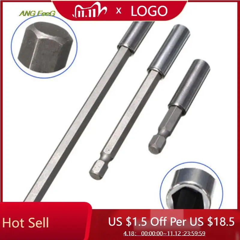 

3pcs 60mm 100mm 150mm 1/4" Hex Quick Release Magnetic Screwdriver Extension Bit Holder For Power Tools Accessories